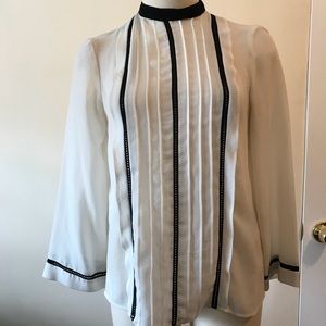Zara Basic blouse with bell sleeves